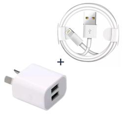 Refurbished 9eight5 Charger Cable (1m) & Wall Plug for iPhone (NZ / AU) - Reebelo Ireland