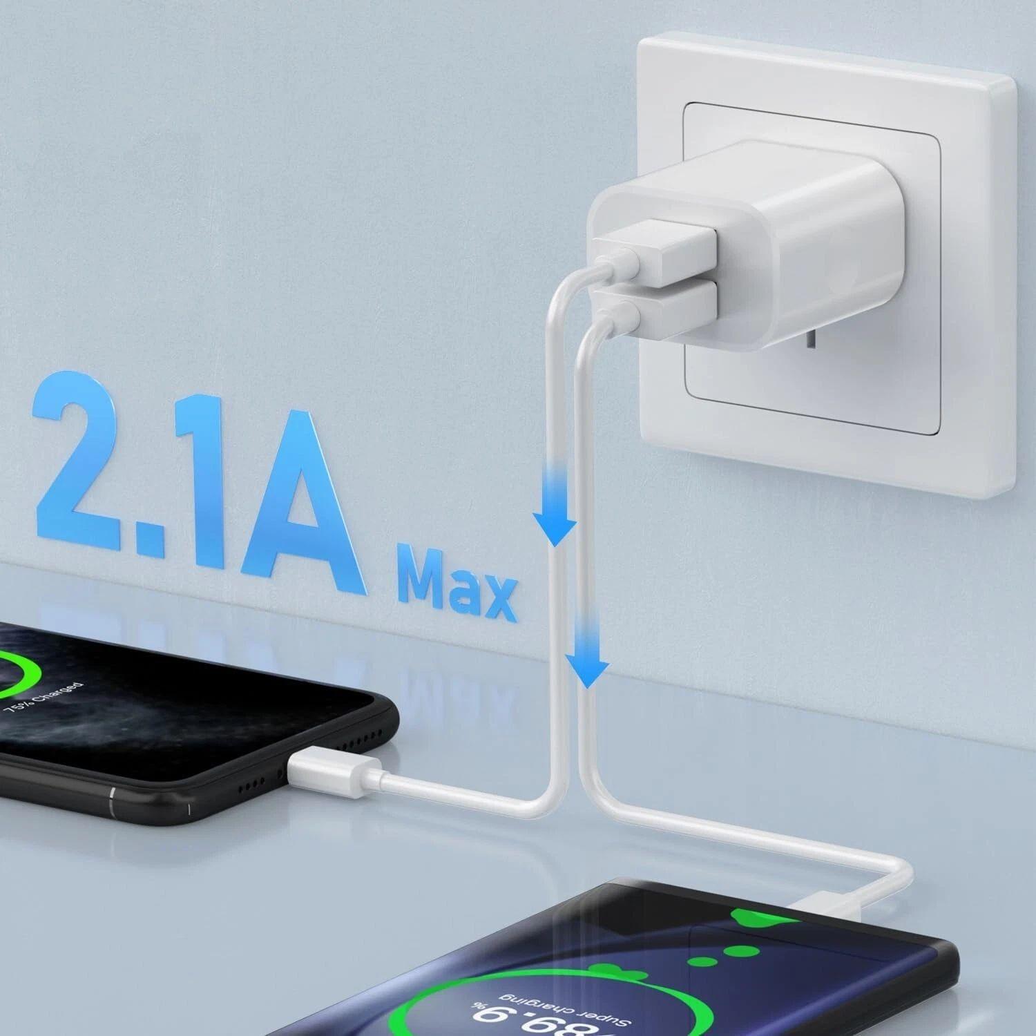 Refurbished 9eight5 Dual USB Power Adapter Wall Plug (NZ / AUS) - Reebelo Ireland