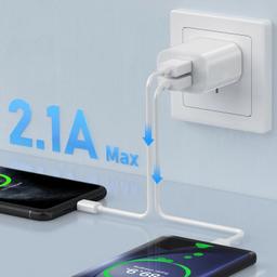 Refurbished 9eight5 Dual USB Power Adapter Wall Plug (NZ / AUS) - Reebelo Ireland