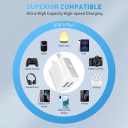 Refurbished 9eight5 Dual USB Power Adapter Wall Plug (NZ / AUS) - Reebelo Ireland
