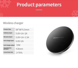 Refurbished 9eight5 Fast Charge Qi Wireless Charger Pad (10W) - Reebelo Ireland
