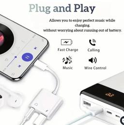 Refurbished 9eight5 Lightning Audio & Charge Adapter MH030 - Reebelo Ireland