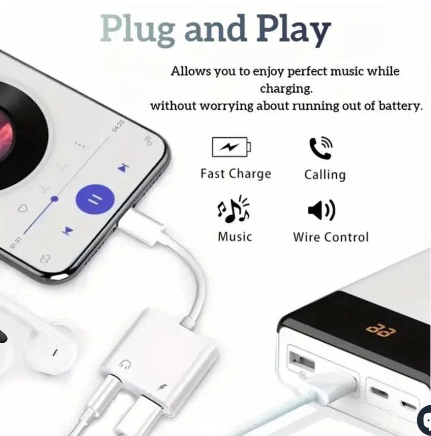 Refurbished 9eight5 Lightning Audio & Charge Adapter MH030 - Reebelo Ireland