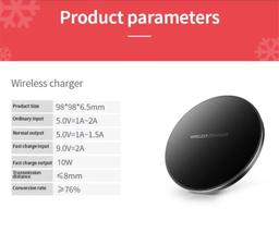 Refurbished 9eight5 Qi Wireless Fast Charging Pad for Phones (10W) - Reebelo Ireland