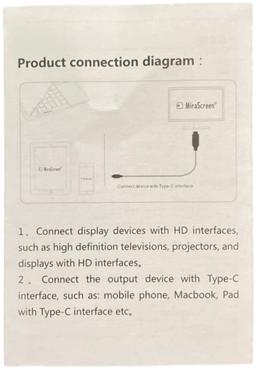 Refurbished 9eight5 Type C to HDTV Cable - Reebelo Ireland