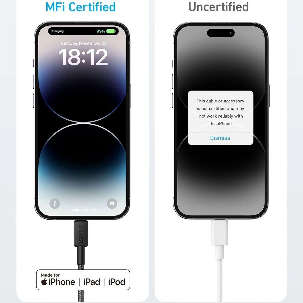 Refurbished Anker 322 USB-C to Lightning Charging Cable (2 pieces a pack) - Reebelo Ireland