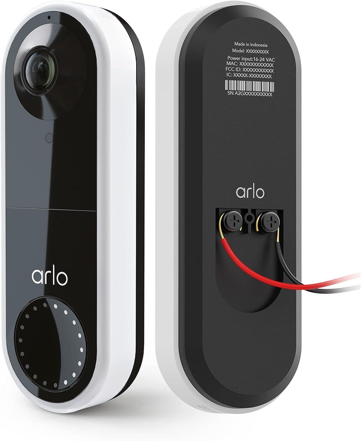 Refurbished Arlo AVD1001-1CCNAS Essential Wired Video Doorbell - Reebelo Ireland