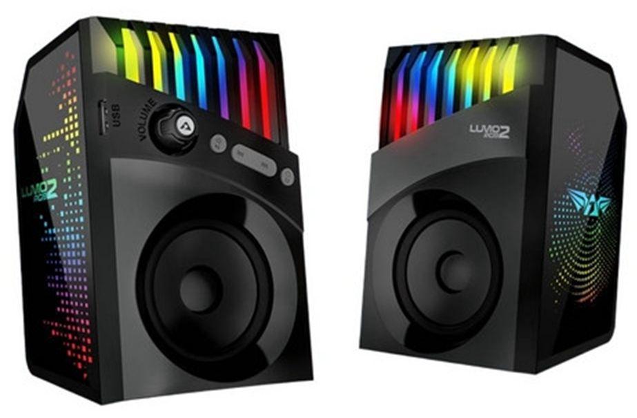 Refurbished Armaggeddon LUMO 2 RGB Bluetooth 2.0 Speaker System - Reebelo Ireland