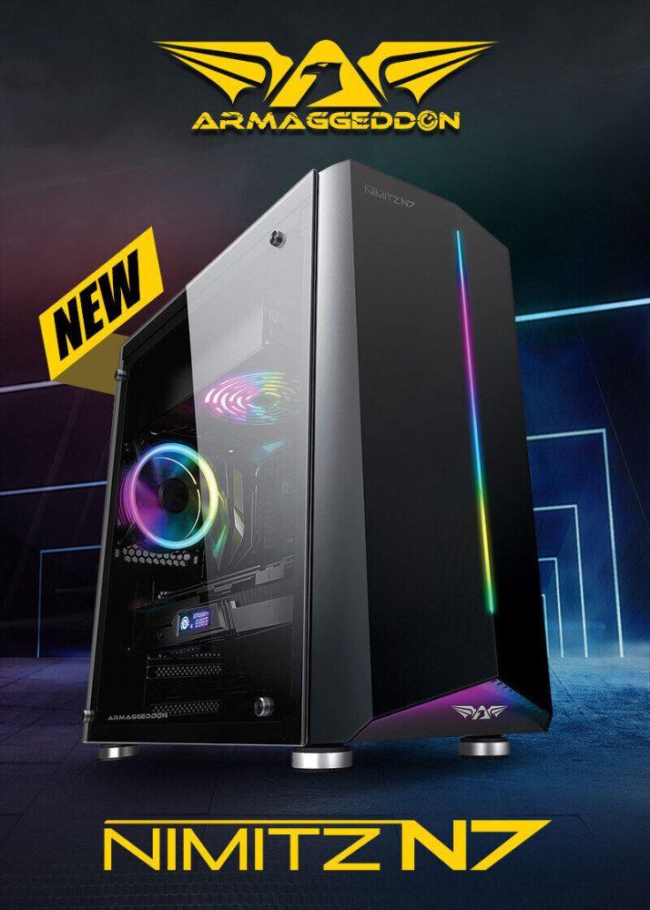 Refurbished Armaggeddon Nimitz N7 RGB Mid Tower Gaming PC Case - Reebelo Ireland