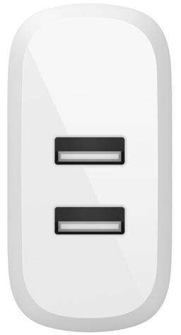 Refurbished Belkin BoostCharge Dual USB-A 24W Wall Charger - Reebelo Ireland