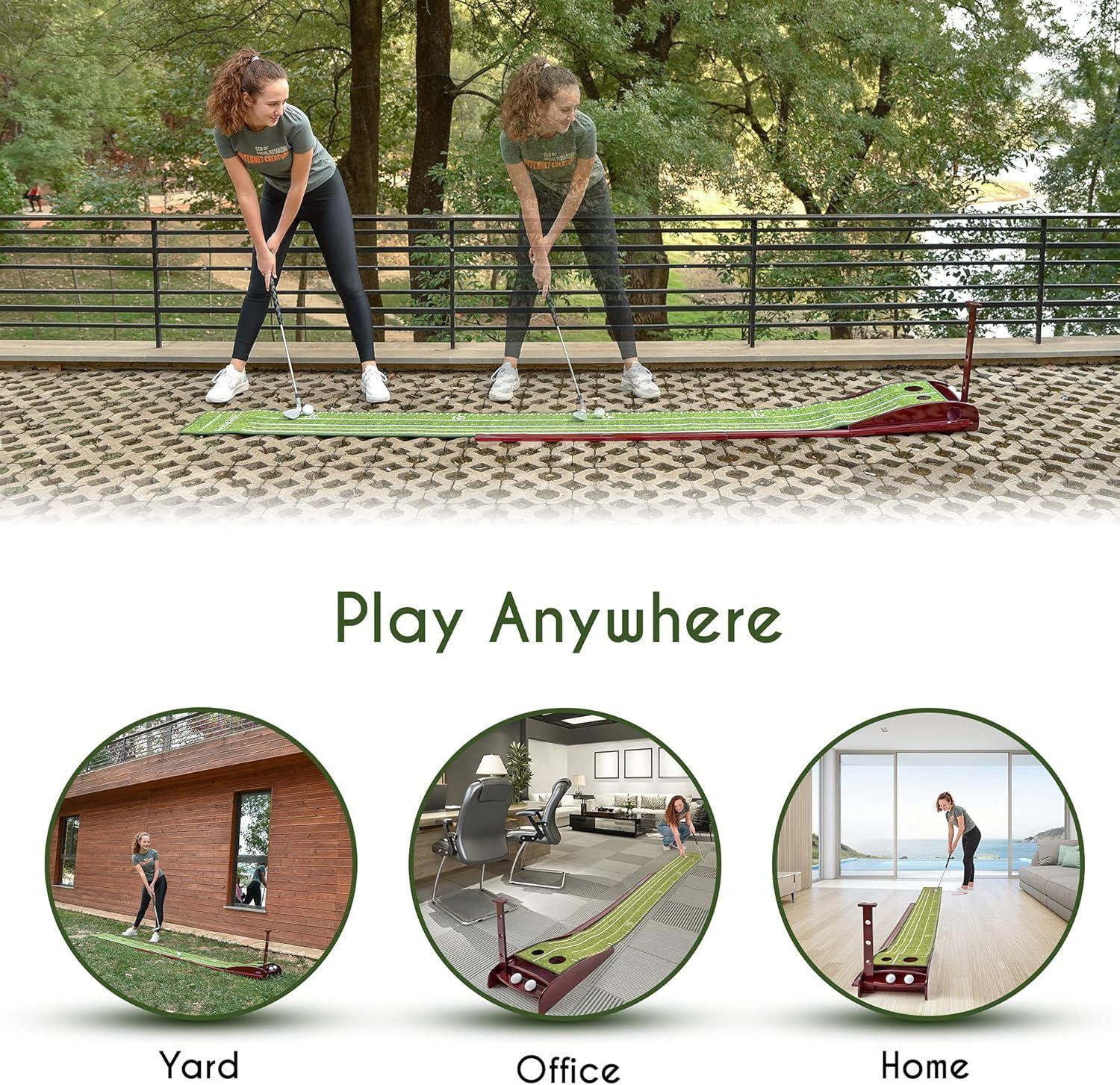 Refurbished Britenway Golf Putting Indoor & Outdoor Green Mat - Reebelo Ireland