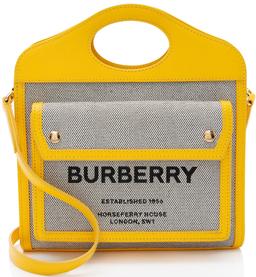 Refurbished Burberry Canvas Horseferry Mini Pocket Tote - Reebelo Ireland