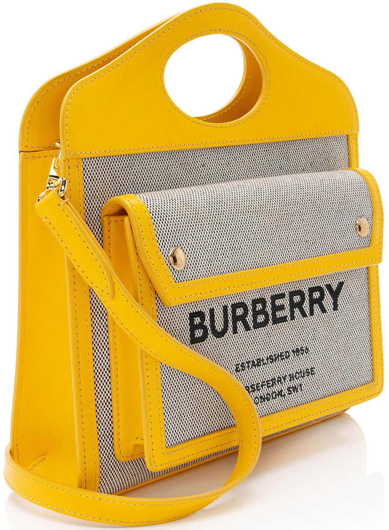 Refurbished Burberry Canvas Horseferry Mini Pocket Tote - Reebelo Ireland