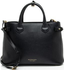 Refurbished Burberry House Check Leather Banner Medium Tote - Reebelo Ireland