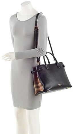 Refurbished Burberry House Check Leather Banner Medium Tote - Reebelo Ireland