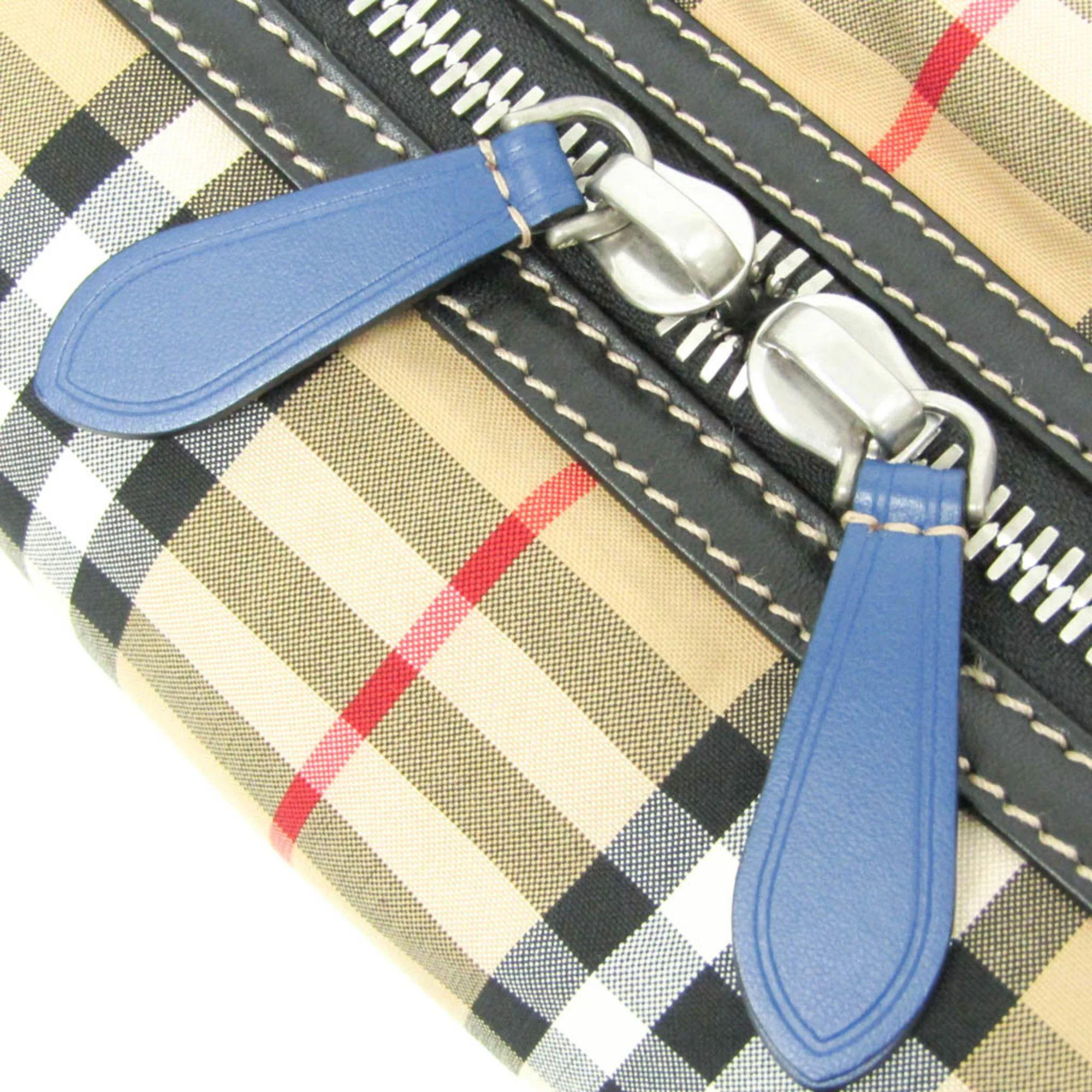 Refurbished Burberry Leather Nylon Canvas Clutch Bag Pouch - Reebelo Ireland