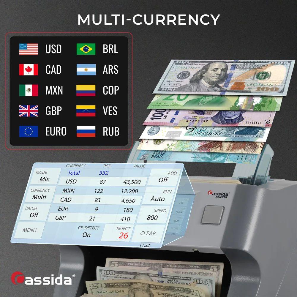 Refurbished Cassida 8800R V2 Mixed Bill Counter - Reebelo Ireland