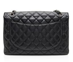 Refurbished Chanel Caviar Leather Classic Maxi Single Flap Bag - Reebelo Ireland