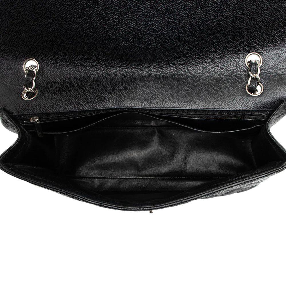 Refurbished Chanel Caviar Leather Classic Maxi Single Flap Bag - Reebelo Ireland