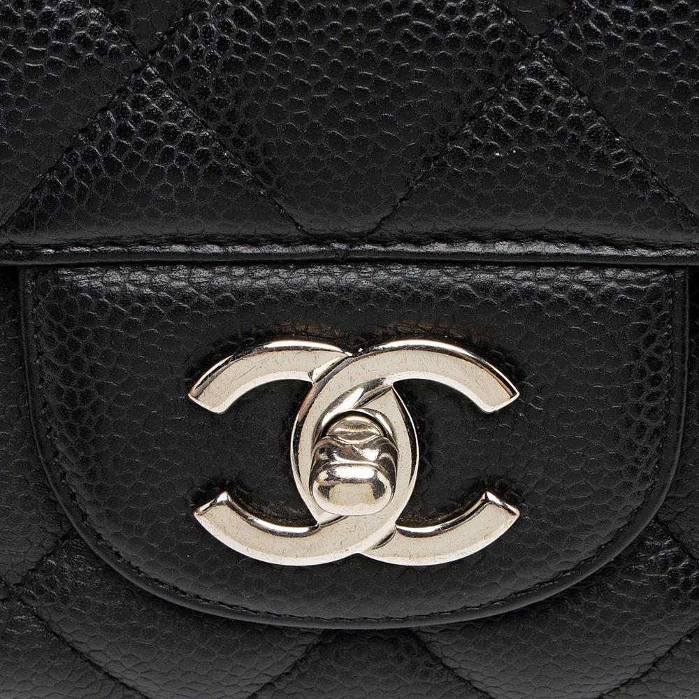 Refurbished Chanel Caviar Leather Classic Maxi Single Flap Bag - Reebelo Ireland
