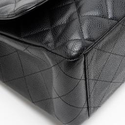 Refurbished Chanel Caviar Leather Classic Maxi Single Flap Bag - Reebelo Ireland