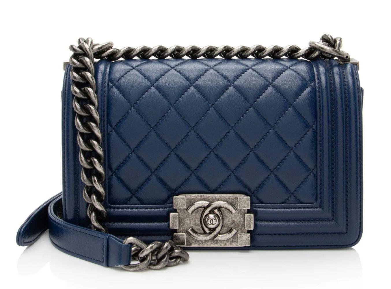 Refurbished Chanel Lambskin Small Boy Bag - Reebelo Ireland