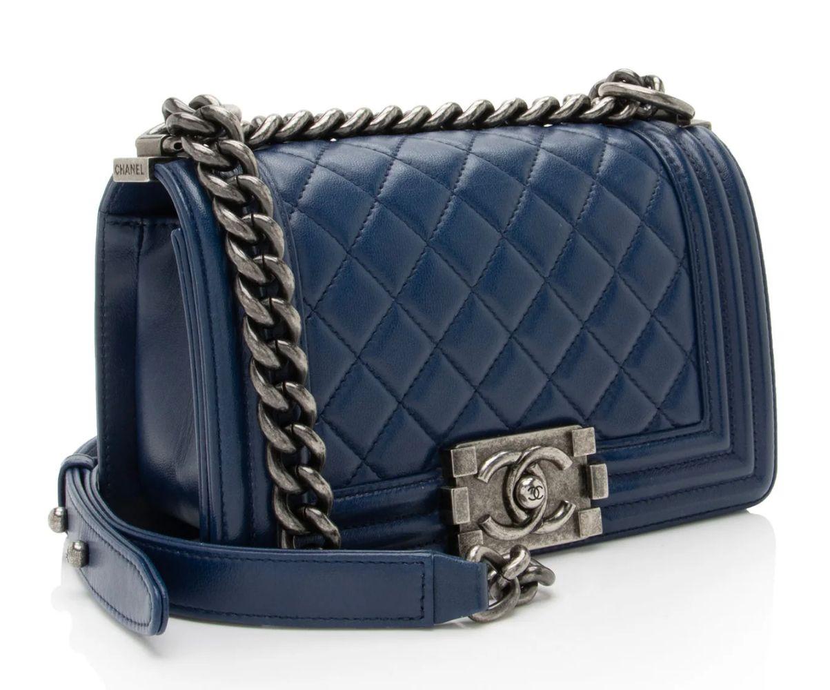 Refurbished Chanel Lambskin Small Boy Bag - Reebelo Ireland
