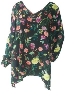 Refurbished Chelsea & Theodore Women's Top Multi Painterly Floral - Reebelo Ireland