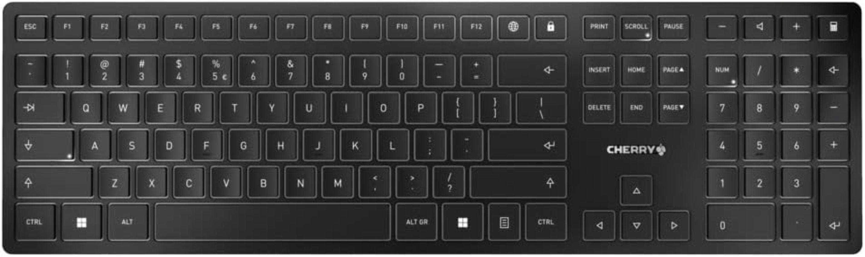 Refurbished Cherry KW 9100 Slim Wireless Rechargeable Keyboard - Reebelo Ireland