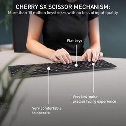 Refurbished Cherry KW 9100 Slim Wireless Rechargeable Keyboard - Reebelo Ireland