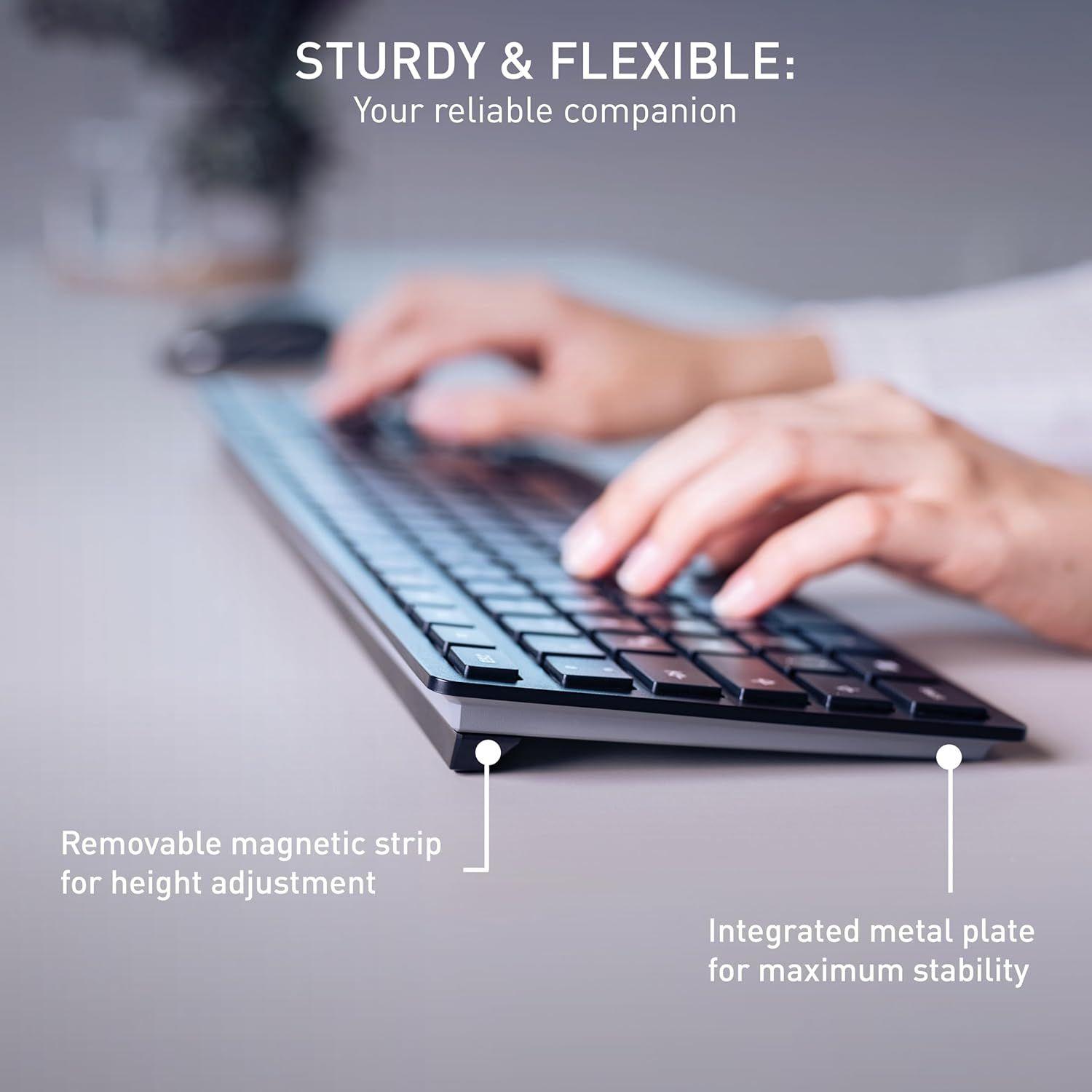 Refurbished Cherry KW 9100 Slim Wireless Rechargeable Keyboard - Reebelo Ireland