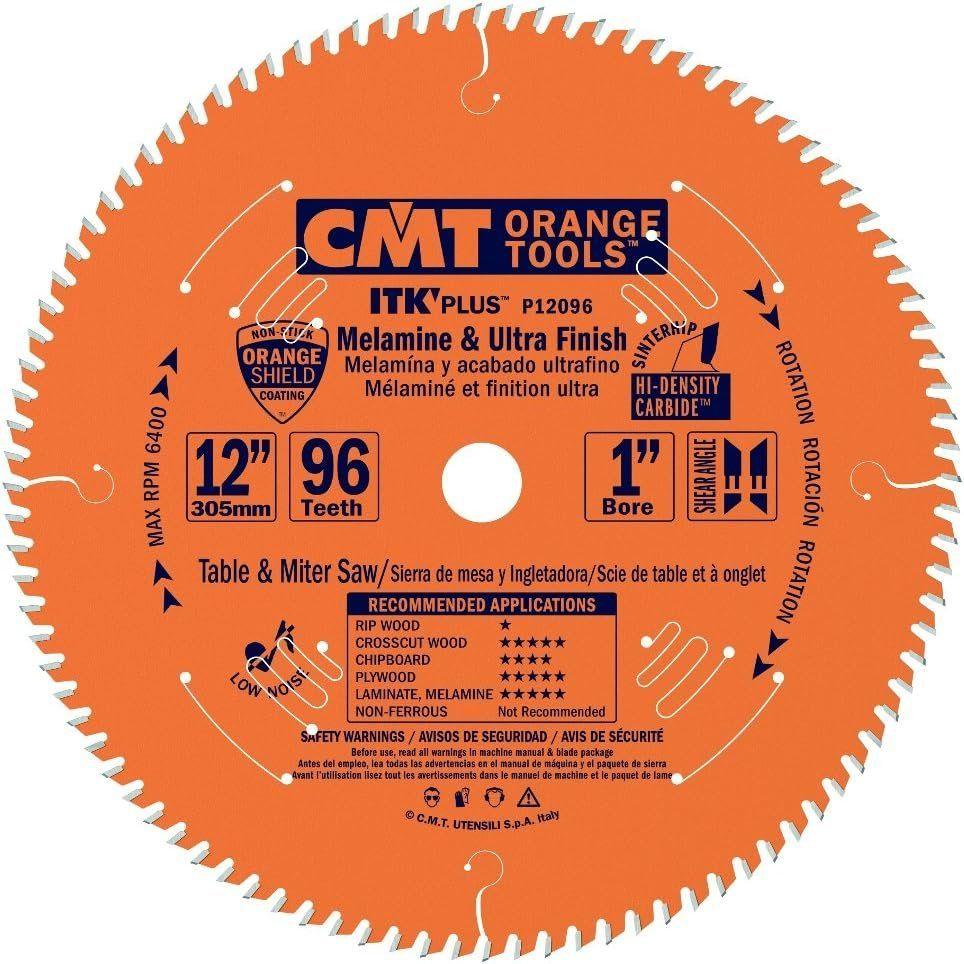Refurbished CMT P12096 1" Bore ITK Melamine & Ultra Finish Saw Blade - Reebelo Ireland