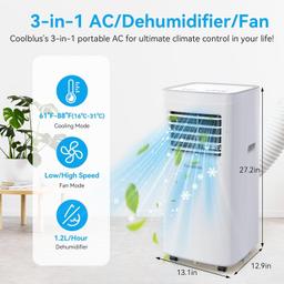 Refurbished Coolblus Portable Air Conditioner A019K-06KR - Reebelo Ireland