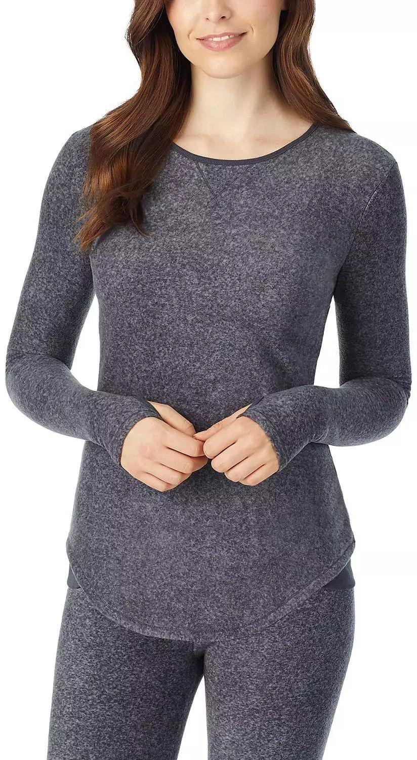 Refurbished Cuddl Duds Fleecewear with Stretch Long Sleeve Crew - Reebelo Ireland