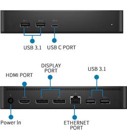 Refurbished Dell Universal Docking Station D6000S Ethernet  - Reebelo Ireland