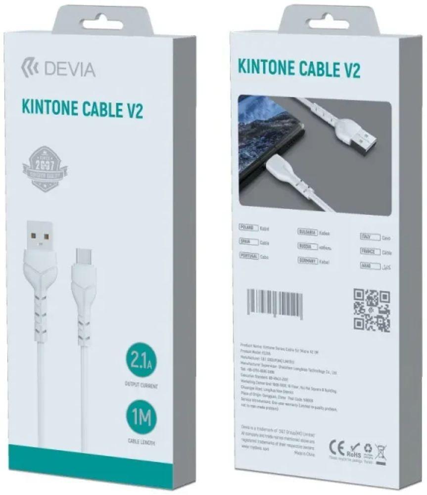 Refurbished Devia Kintone Cable V2 Charging Cable for Type-C (1m) - Reebelo Ireland