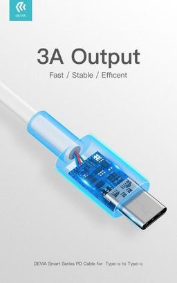 Refurbished Devia Smart Series PD Charging Cable for Type-C (1m) - Reebelo Ireland