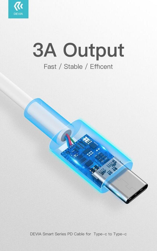 Refurbished Devia Smart Series PD Charging Cable for Type-C (1m) - Reebelo Ireland