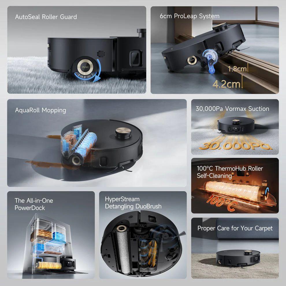 Refurbished Dreame Aqua10 Roller Robot Vacuum Cleaner - Reebelo Ireland