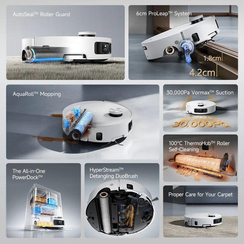 Refurbished Dreame Aqua10 Roller Robot Vacuum Cleaner - Reebelo Ireland