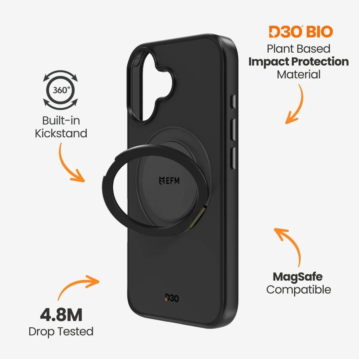 Refurbished EFM Alta with D3O Bio Phone Case for iPhone 16 - Reebelo Ireland
