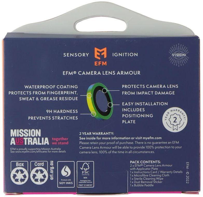 Refurbished EFM Camera Lens Armour for iPhone 14 / 14 Plus - Reebelo Ireland