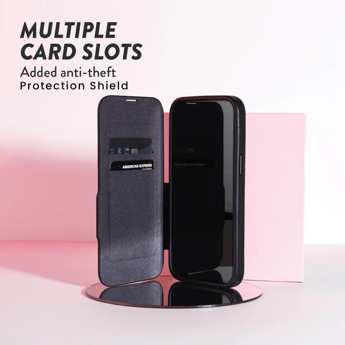 Refurbished EFM Monaco Wallet Phone Case with D3O 5G for iPhone 15 - Reebelo Ireland