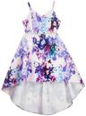 Emily Rose Girl's Floral High Low Dress 10