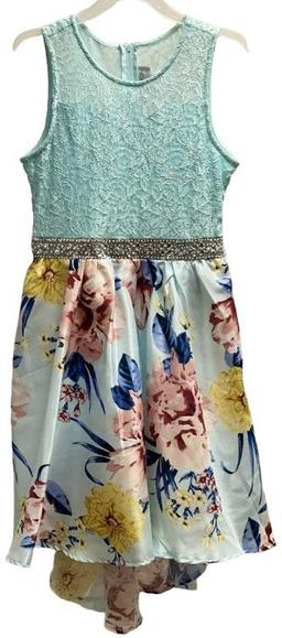 Refurbished Emily Rose Girl's Floral High Low Dress 12 - Reebelo Ireland
