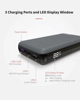 Refurbished EXCITRUS 9600mAh 45W Power Bank (PD-45960) - Reebelo Ireland