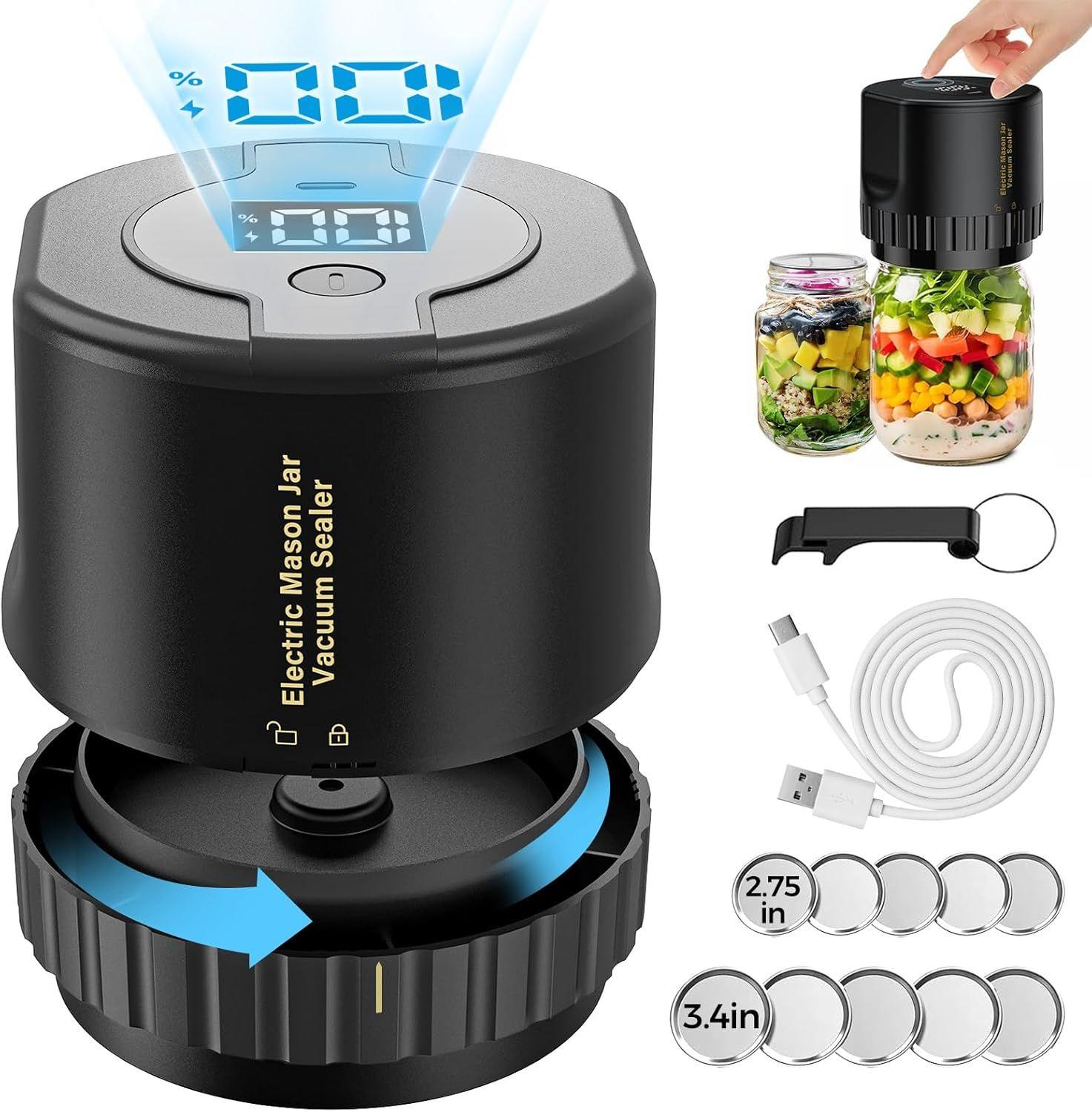 Refurbished Fodmor Mason Jar Electric Vacuum Sealer - Reebelo Ireland