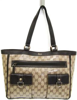 Refurbished Gucci GG Crystal Leather PVC Tote Bag - Reebelo Ireland