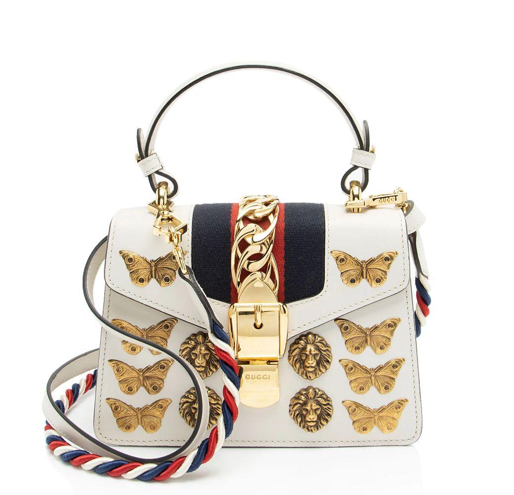 Refurbished Gucci Leather Animal Studs Sylvie Mini Satchel - Reebelo Ireland