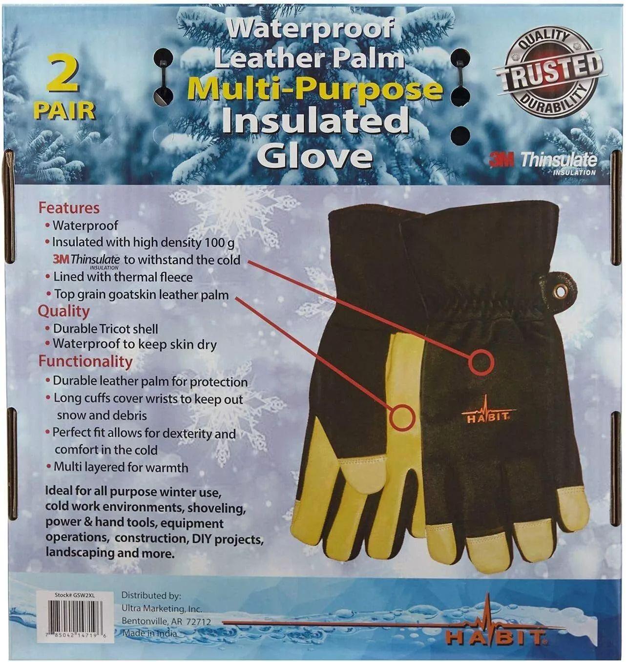 Refurbished Habit Waterproof Multi-Purpose Insulated Gloves M - Reebelo Ireland